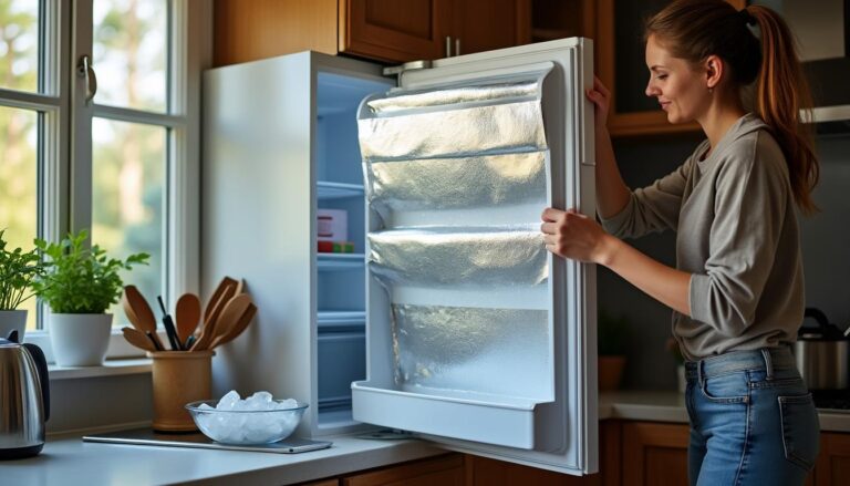 gebruik aluminiumfolie om je vriezer binnen enkele minuten ijsvrij te maken en bespaar flink op energiekosten.