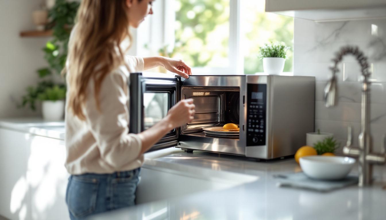 ontdek hoe je met deze eenvoudige stoomtruc je magnetron moeiteloos laat glanzen, helemaal zonder het gebruik van schoonmaakmiddelen.