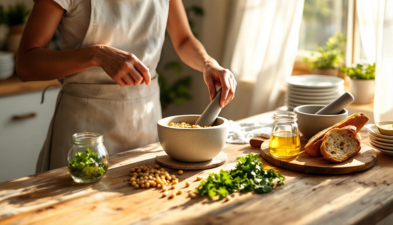 een eenvoudig broodbeleg gemaakt van basisingrediënten, dat transformeert tot de perfecte snack voor elk moment.
