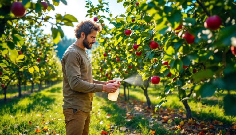 ontdek hoe een mengsel van twee ingrediënten bladluizen effectief en permanent van appelbomen weghoudt voor een gezonde en sterke oogst.