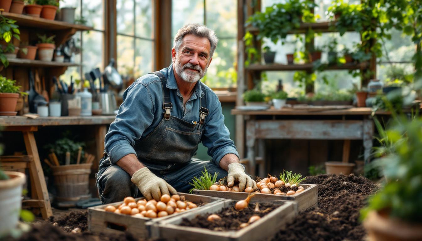 ontdek hoe je uien op de juiste manier bewaart om te voorkomen dat ze uitlopen, met tips van een ervaren tuinier voor een zorgeloze zomer.