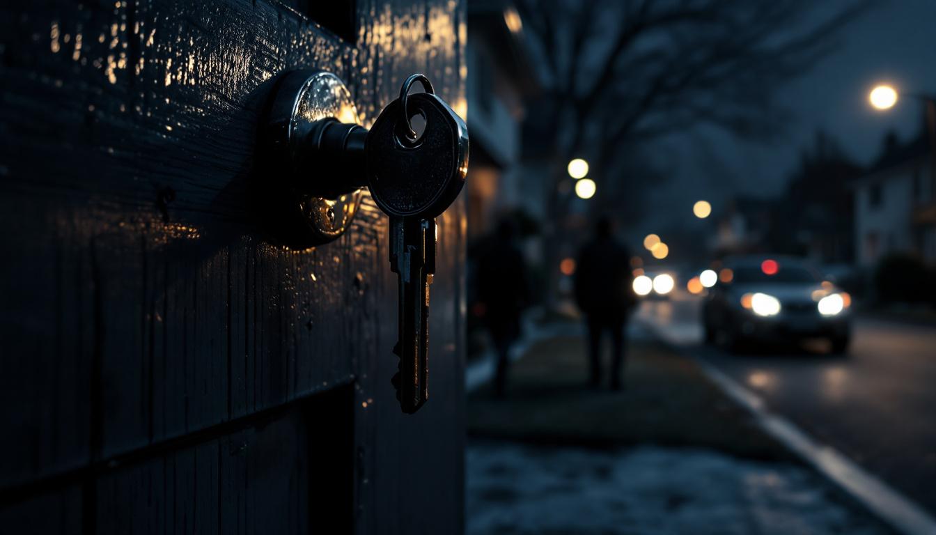 ontdek waarom het laten zitten van de sleutel in het slot 's nachts meer risico's met zich meebrengt dan je denkt en hoe je je huis beter kunt beveiligen.